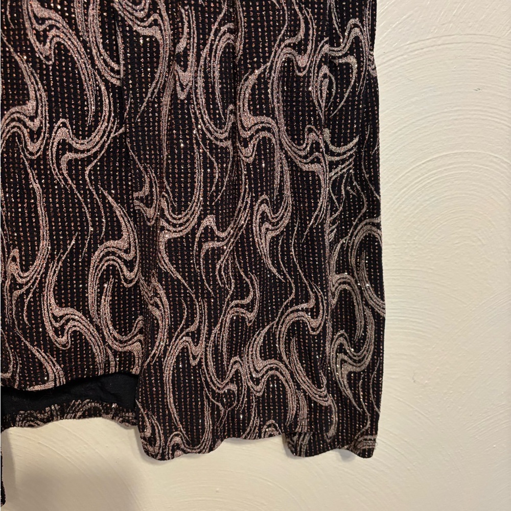 ONYX Nite Metallic Swirl Illusion Evening Top Size Small - Picture 7 of 10